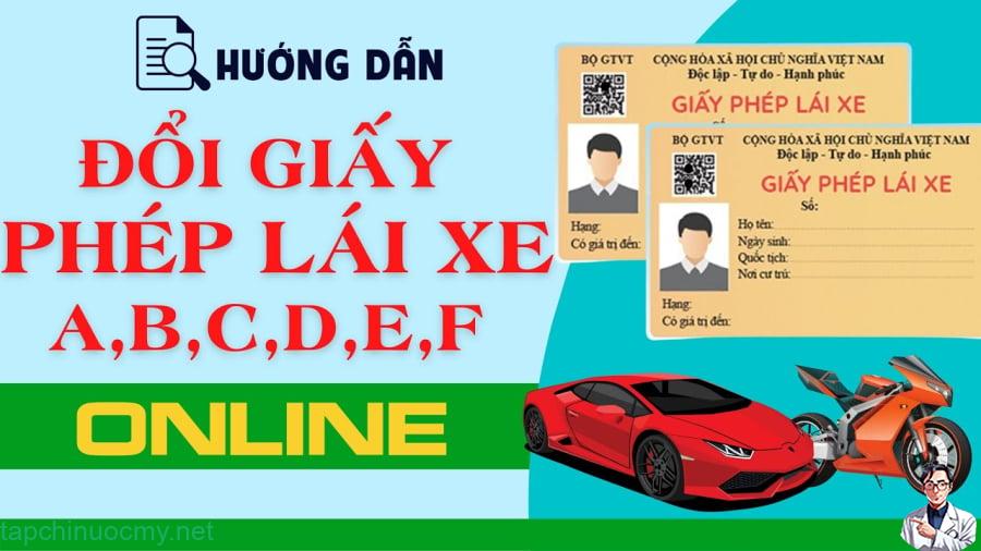 Cách đăng ký đổi giấy phép lái xe online qua Cổng Dịch vụ công