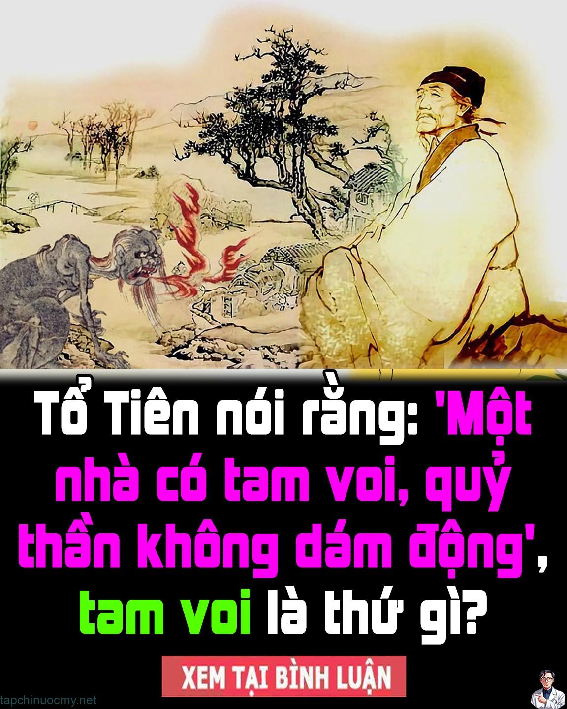 Tổ Tiên nói rằng: ‘Một nhà có tam voi, quỷ thần không dám động’, tam voi là thứ gì?