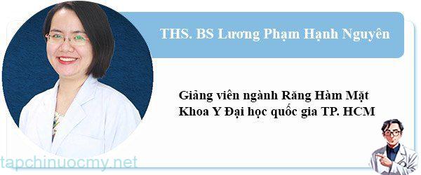 THS.BS Lương Phạm Hạnh Nguyên - Giảng viên ngành Răng Hàm Mặt - Khoa Y Đại học quṓc gia TPHCM.