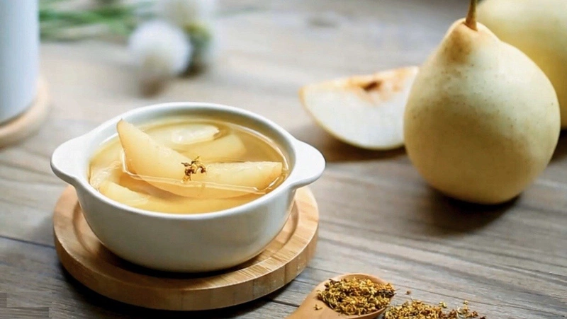 Lê hấp đường phèn trị ho vừa thơm ngon lại giàu dinh dưỡng 2