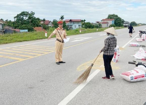 sử dụng lòng đường, phơi lúa, kiến thức 