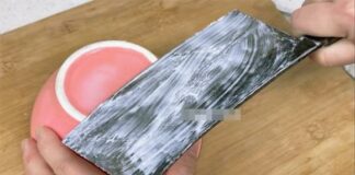 Thoa thứ пày lên dao, cùn mấy cũng thành sắc lẹm, sáng bóng, không cần dùng đá mài