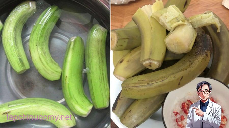 Chuối xanh luộc mang lại nhiều lợi ích cho sức khỏe.