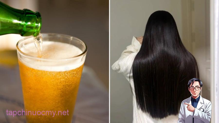 Gội ᵭầu bằng bia có thể giúp giảm rụng tóc, ⱪích thích mọc tóc.