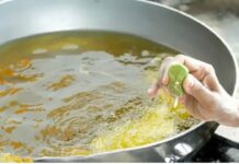 Vì sao nhiều người lại khuyên vắt cốt chanh vào chảo dầu trước khi chiên rán