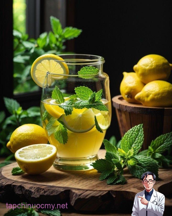 Nước chanh bạc hà giúp thoải mái, ngủ sâu