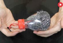 Đặt miếng bùi nhùi thép cọ nồi vào chai nhựa nhận lợi ích bất ngờ, chỉ người thông minh mới biết