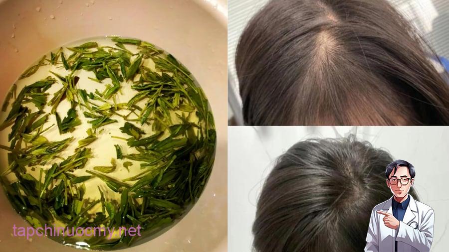 Có nhiều cách sử dụng nước trà xanh để chăm sóc tóc.