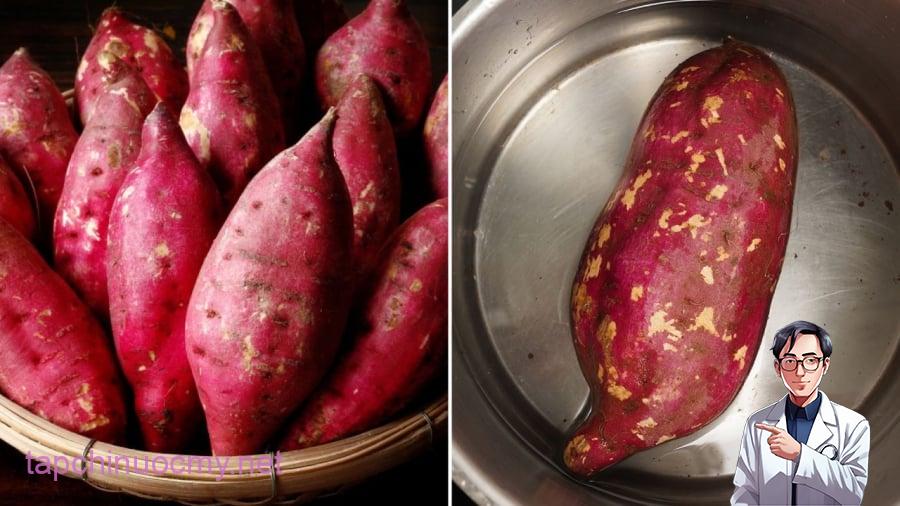 Khi luộc khoai lang, bạn có thể thêm một ít muối.