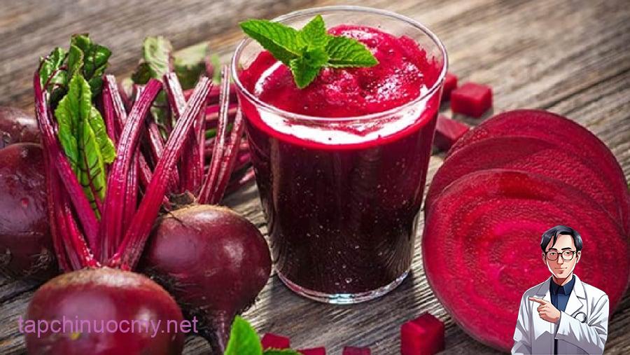 Nước ép củ dền tốt cho sức khỏe bổ thận mát gan