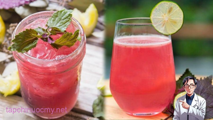Nước lá tía tô chanh mang lại nhiều lợi ích cho sức khỏe.