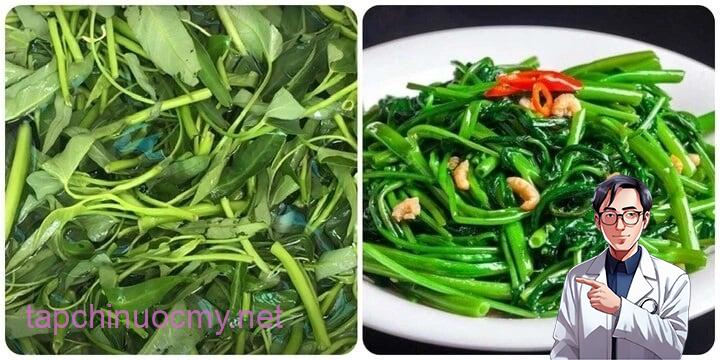 Những người bị bệnh thận cũng nên hết sức cẩn thận khi ăn rau muống