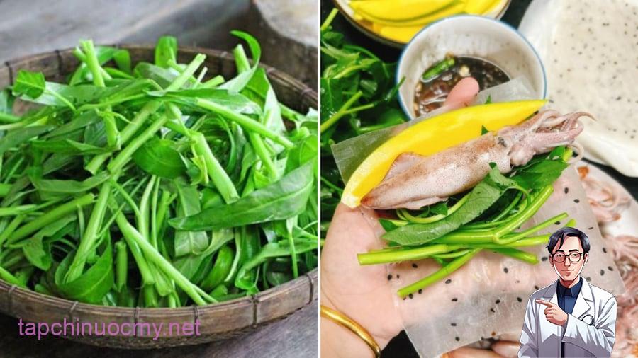Ăn rau muống sống tiềm ẩn nguy cơ bị ngộ độc thực phẩm, nhiễm ký sinh trùng.