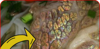 Thịt bò có màu sắc óng ánh như 7 sắc cầu vồng có ăn được không?