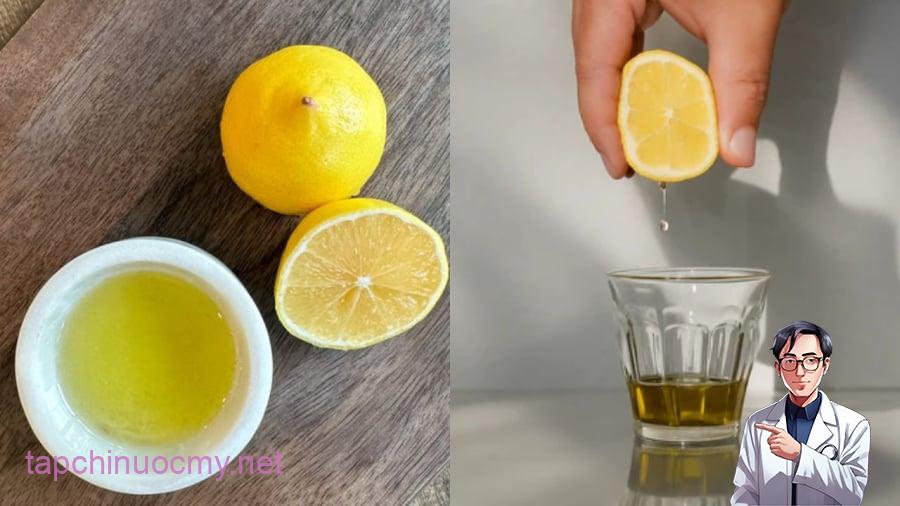 Uống nước cốt chanh và dầu oliu có thể mang lại nhiều lợi ích cho sức khỏe.