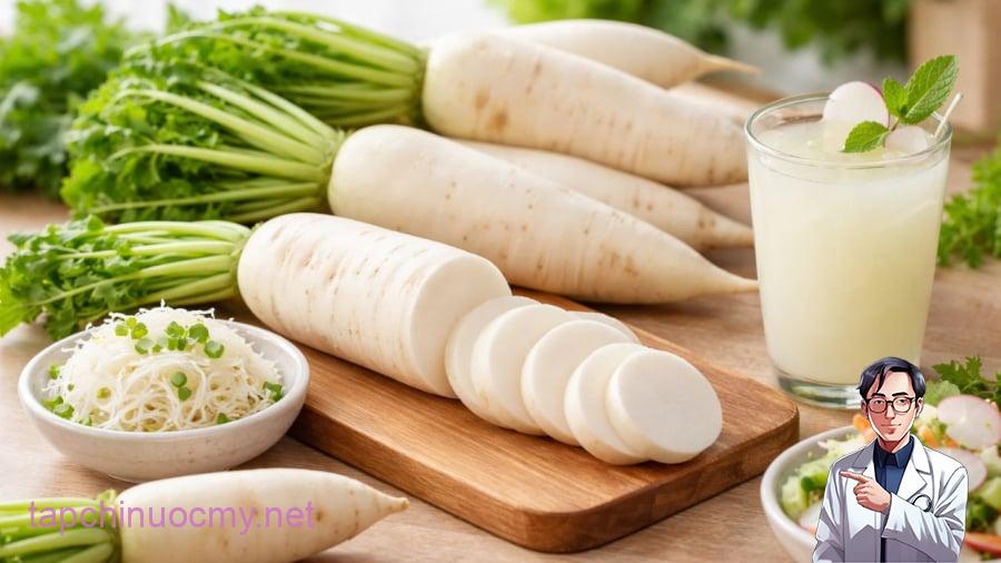 Củ cải trắng có thể hỗ trợ giảm cân, thanh nhiệt