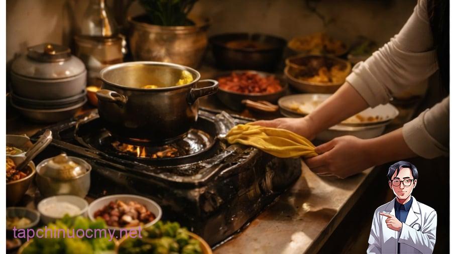 Dọn bếp và giữ lửa là điều người xưa rất chú ý