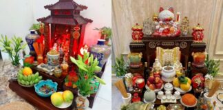 Vì sao ban thờ Thần Tài luôn đặt dưới mặt đất? Nếu treo lên cao thì sao?