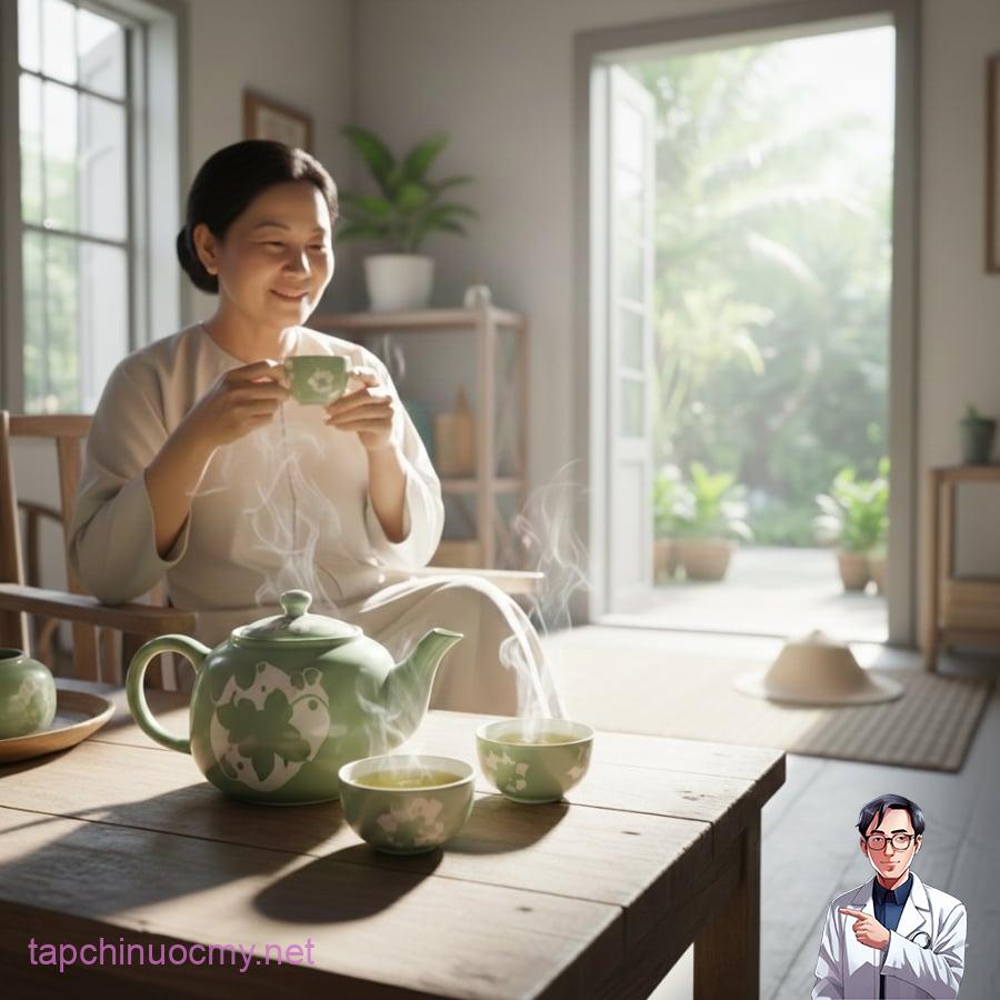 Duy trì thói quen uống trà xanh kết hợp sinh hoạt điều độ được xem là một yếu tố có lợi cho việc phòng ngừa nguy cơ đột quỵ.