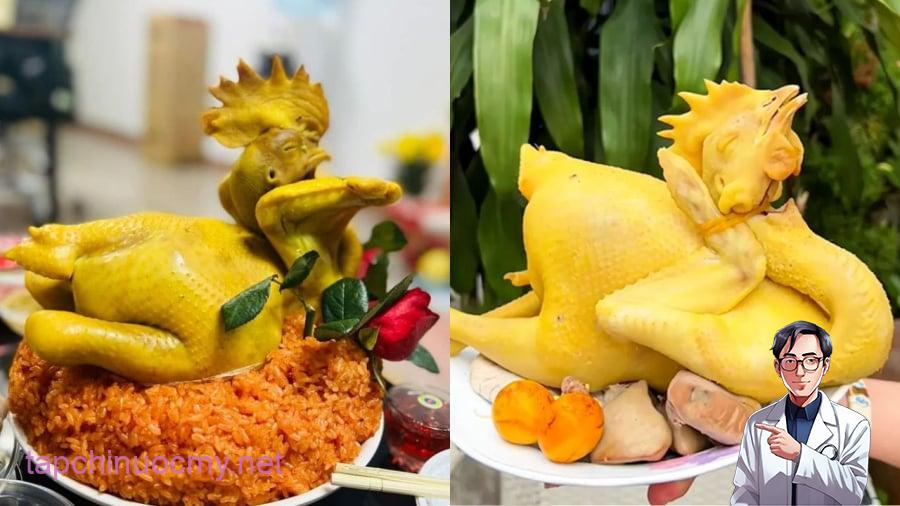 Gà cúng cần là gà trống tơ, luộc nguyên con, không sử dụng gà mái, gà chặt miếng.