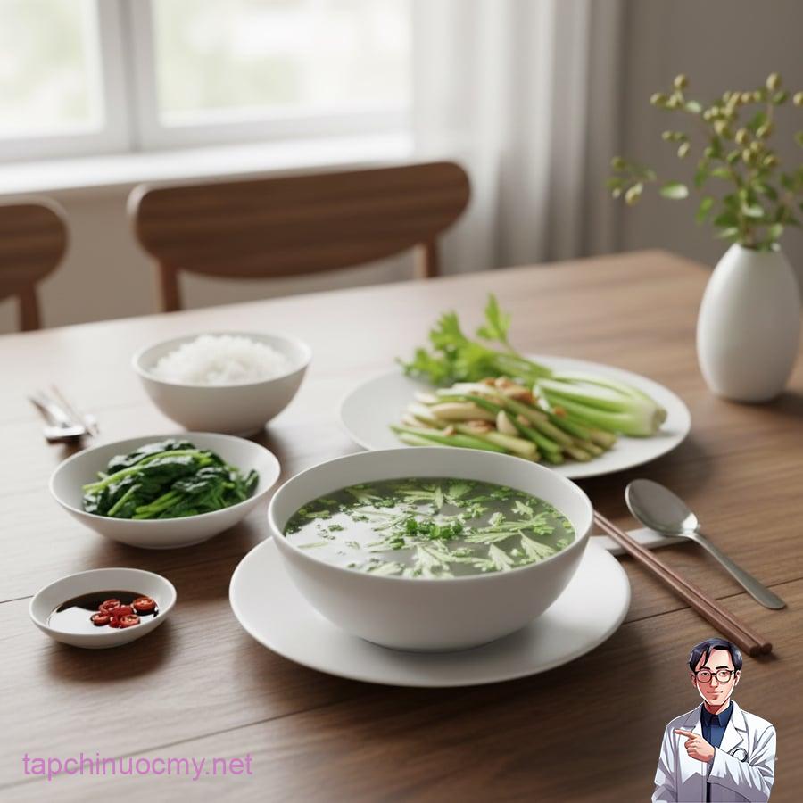 Bữa ăn nhiều rau xanh giúp cơ thể thanh lọc tự nhiên, hỗ trợ chức năng gan sau Tết.