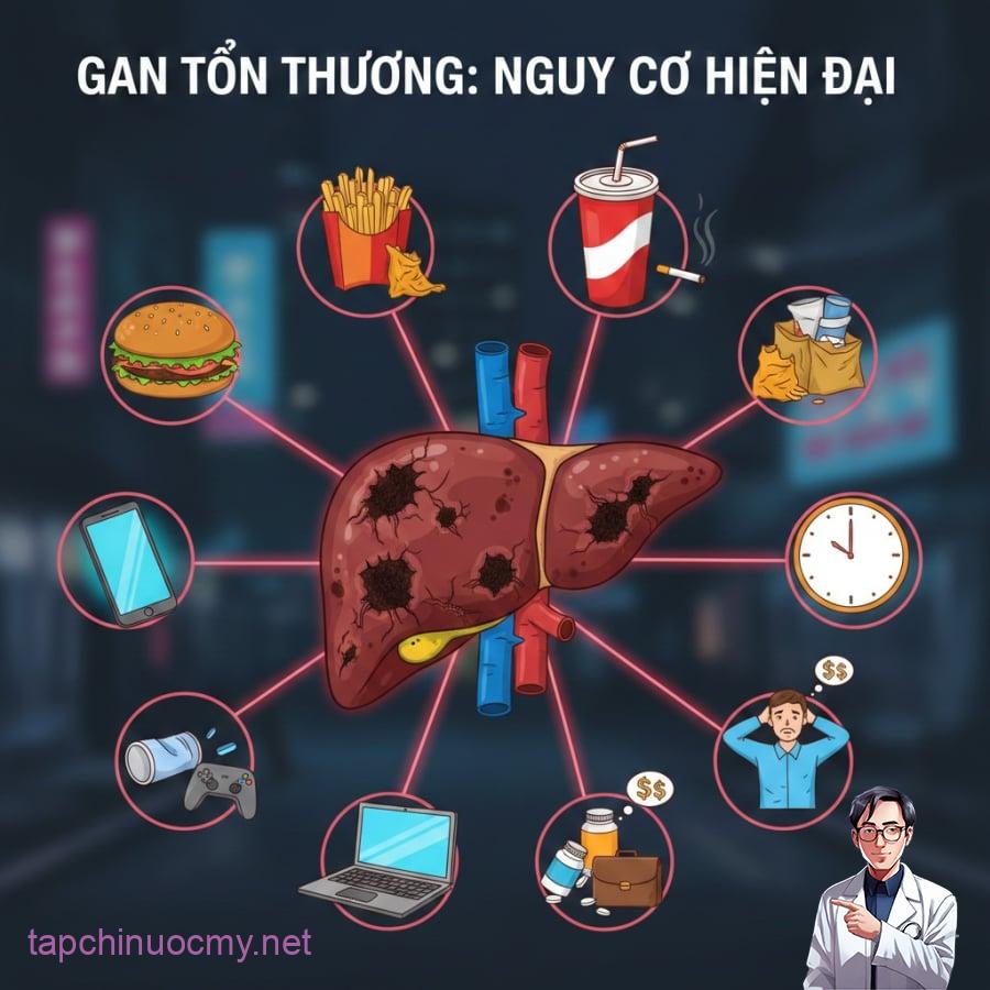 Ung thư gan đang có xu hướng trẻ hóa, nhiều trường hợp không liên quan đến rượu bia mà bắt nguồn từ thói quen sinh hoạt kéo dài.