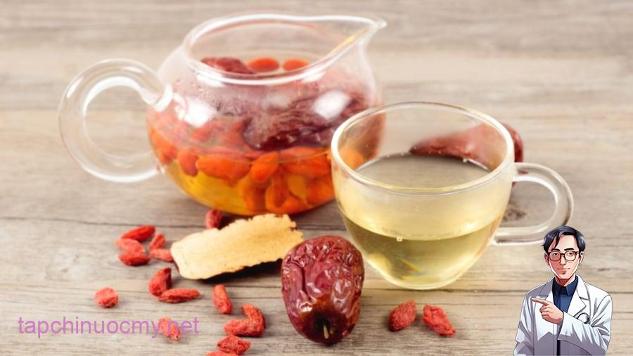 Thường xuyên uống trà táo đỏ kỷ tử được xem là một cách dưỡng gan.