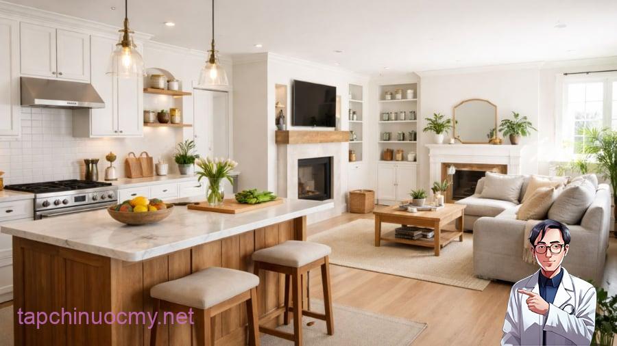 Phòng khách và nhà bếp là nơi phản ánh lối sống của gia chủ