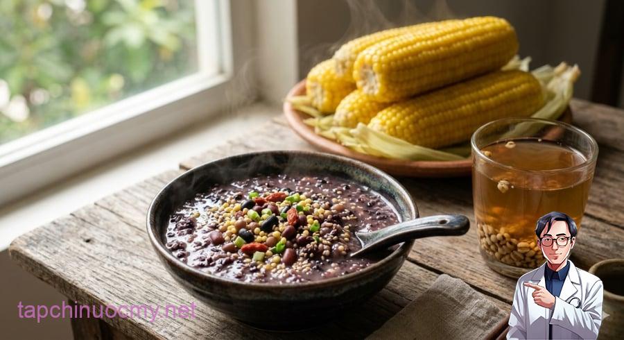 Kết hợp các loại ngũ cốc nguyên hạt giúp bữa ăn thêm đa dạng, hỗ trợ tiêu hóa và cân bằng dinh dưỡng.