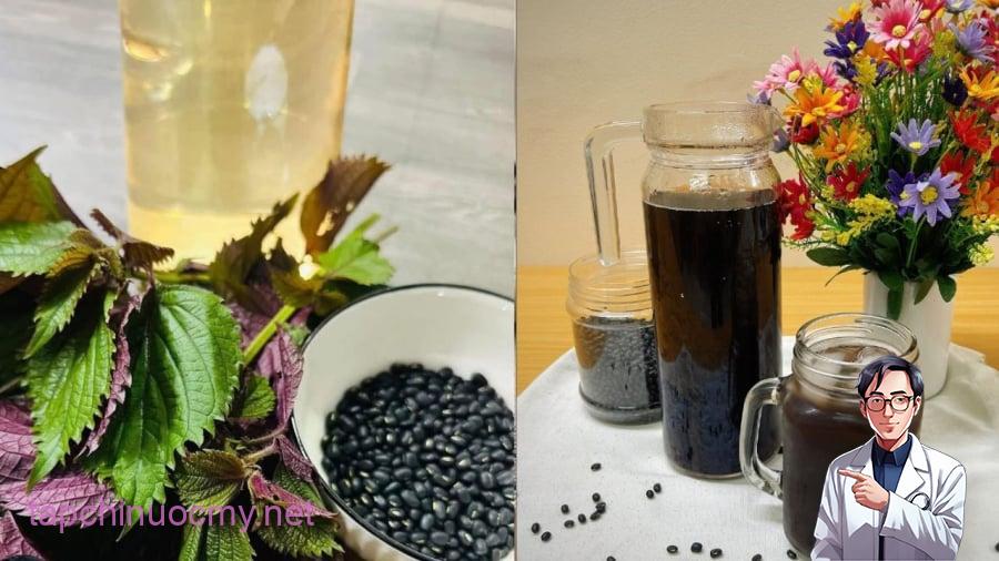 Nước tía tô đậu đen mang lại nhiều lợi ích cho sức khỏe.