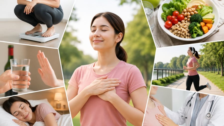 Duy trì những thói quen lành mạnh giúp phụ nữ giảm nguy cơ ung thư vú