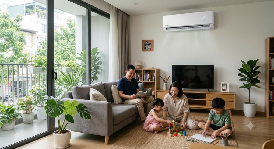 Cài đặt điều hòa ở nhiệt độ có thể giúp giảm đáng kể lượng điện tiêu thụ trong mùa hè.