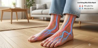 4 dấu hiệu ở bàn chân có thể phản ánh tuần hoàn máu đang gặp vấn đề