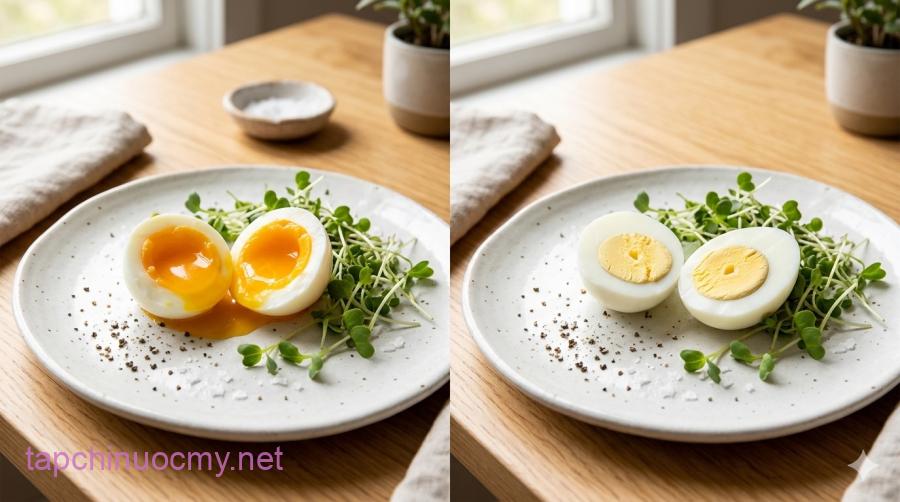 Trứng chín giúp cơ thể hấp thu protein hiệu quả hơn và giảm nguy cơ nhiễm trùng vi khuẩn, trong khi trứng lòng đào hấp dẫn về hương vị nhưng cần được sử dụng đúng cách để đảm bảo an toàn.
