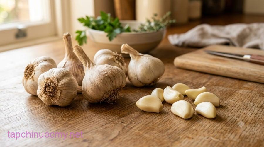 Tỏi là gia vị quen thuộc, chứa nhiều chất hợp chất được nghiên cứu về khả năng hỗ trợ sức khỏe tim mạch và chuyển hóa.