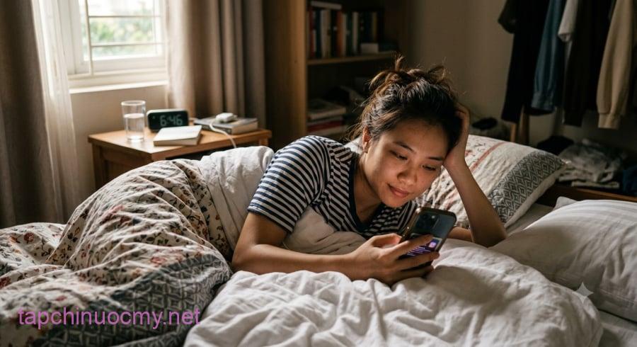 Nhiều người có thói quen kiểm tra điện thoại ngay khi thức dậy mà không nhận ra mình đang bắt đầu ngày mới trong trạng thái động.